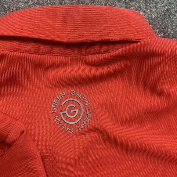 Galvin Green Mens Short Sleeve Golf Polo Shirt Size M Red - Picture 5 of 9